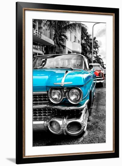 Classic Cars of Miami Beach-Philippe Hugonnard-Framed Photographic Print