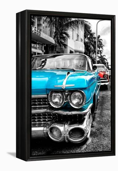 Classic Cars of Miami Beach-Philippe Hugonnard-Framed Premier Image Canvas