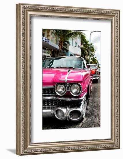 Classic Cars of Miami Beach-Philippe Hugonnard-Framed Photographic Print