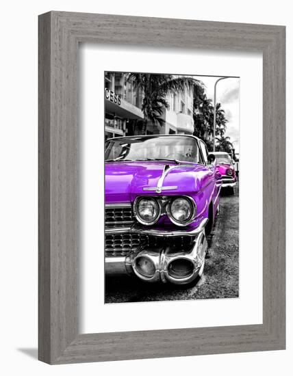 Classic Cars of Miami Beach-Philippe Hugonnard-Framed Photographic Print