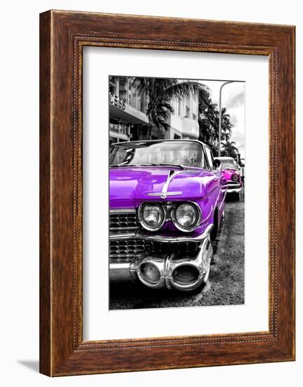 Classic Cars of Miami Beach-Philippe Hugonnard-Framed Photographic Print