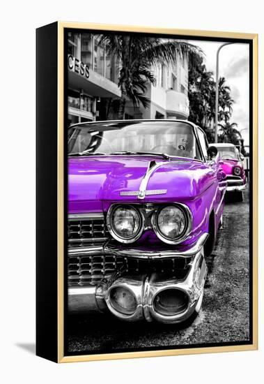 Classic Cars of Miami Beach-Philippe Hugonnard-Framed Premier Image Canvas