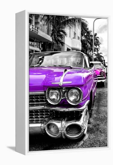 Classic Cars of Miami Beach-Philippe Hugonnard-Framed Premier Image Canvas