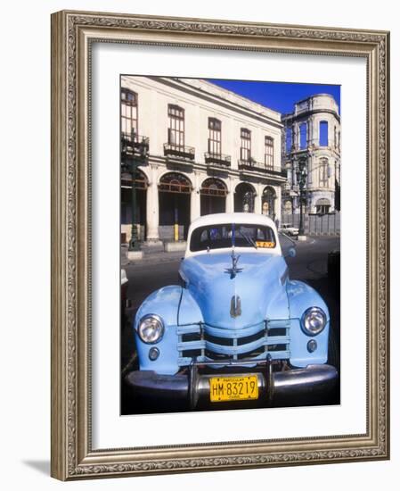 Classic Cars, Old City of Havana, Cuba-Greg Johnston-Framed Photographic Print