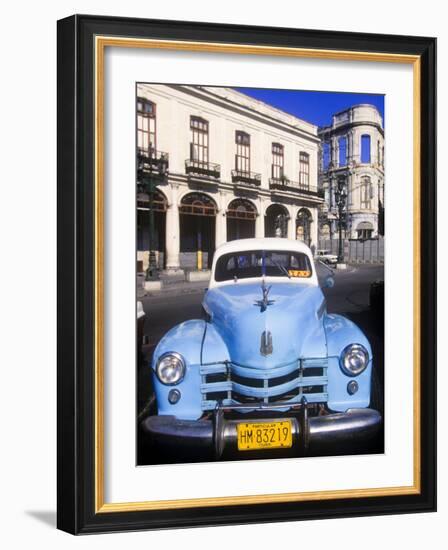 Classic Cars, Old City of Havana, Cuba-Greg Johnston-Framed Photographic Print