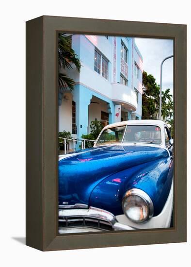 Classic Cars on South Beach - Miami Beach Art Deco Distric - Florida-Philippe Hugonnard-Framed Premier Image Canvas