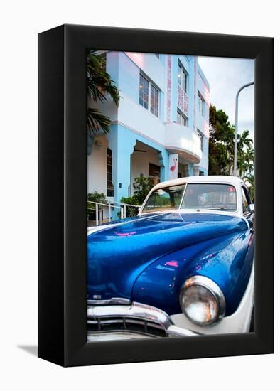 Classic Cars on South Beach - Miami Beach Art Deco Distric - Florida-Philippe Hugonnard-Framed Premier Image Canvas