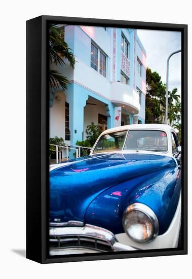 Classic Cars on South Beach - Miami Beach Art Deco Distric - Florida-Philippe Hugonnard-Framed Premier Image Canvas