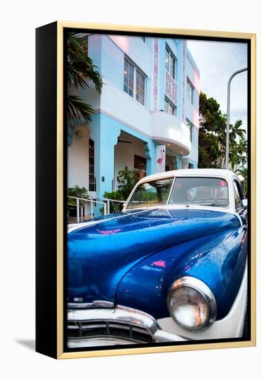 Classic Cars on South Beach - Miami Beach Art Deco Distric - Florida-Philippe Hugonnard-Framed Premier Image Canvas