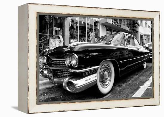 Classic Cars on South Beach - Miami - Florida-Philippe Hugonnard-Framed Stretched Canvas