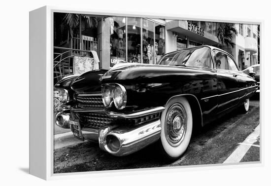 Classic Cars on South Beach - Miami - Florida-Philippe Hugonnard-Framed Stretched Canvas