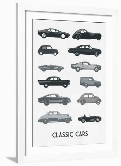 Classic Cars-Clara Wells-Framed Giclee Print