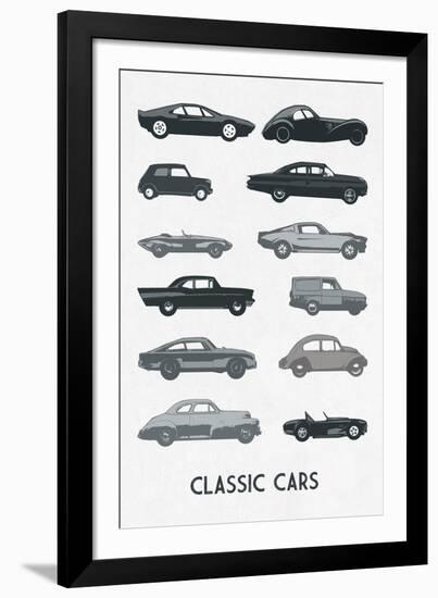 Classic Cars-Clara Wells-Framed Giclee Print