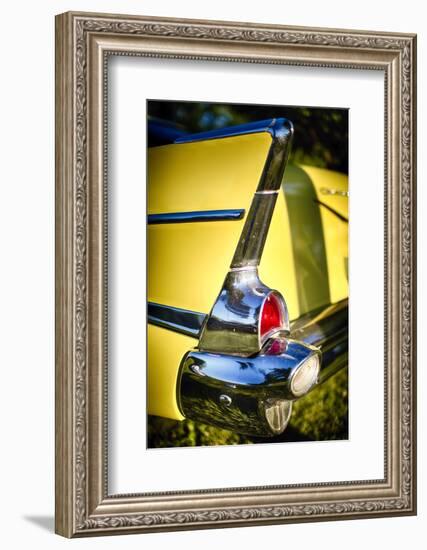 Classic Chevrolet Automobile Tail Fin-George Oze-Framed Photographic Print