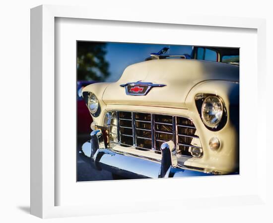Classic Chevy Pick Up Truck Front View-George Oze-Framed Photographic Print