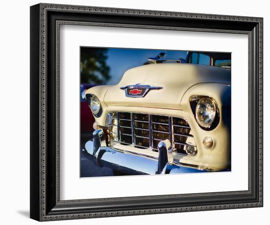 Classic Chevy Pick Up Truck Front View-George Oze-Framed Photographic Print