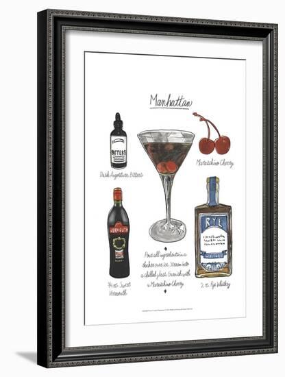 Classic Cocktail - Manhattan-Naomi McCavitt-Framed Art Print