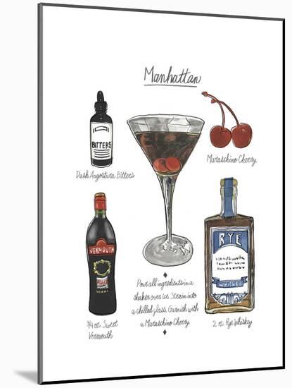 Classic Cocktail - Manhattan-Naomi McCavitt-Mounted Art Print