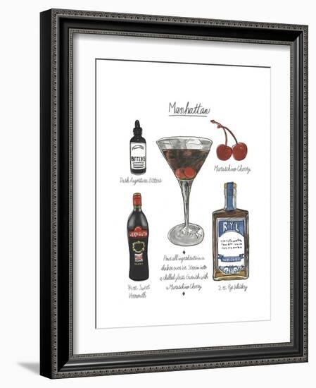 Classic Cocktail - Manhattan-Naomi McCavitt-Framed Art Print