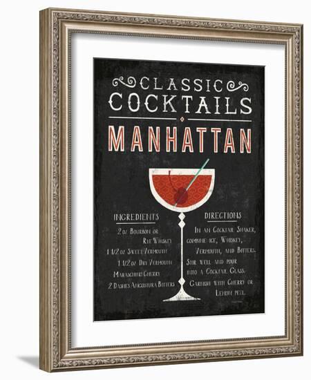 Classic Cocktail Manhattan-Michael Mullan-Framed Art Print