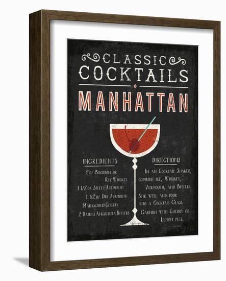 Classic Cocktail Manhattan-Michael Mullan-Framed Art Print