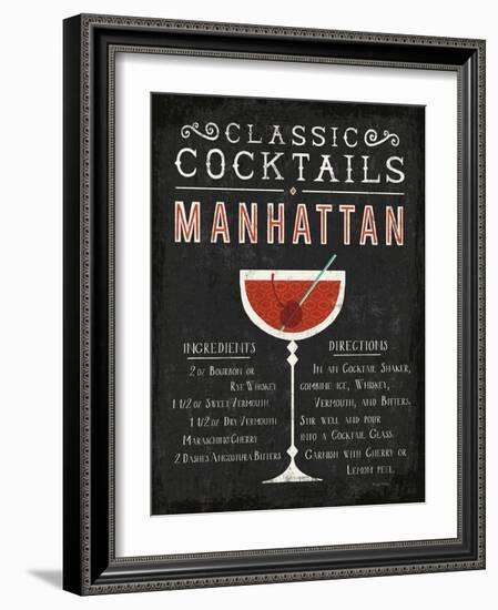 Classic Cocktail Manhattan-Michael Mullan-Framed Art Print