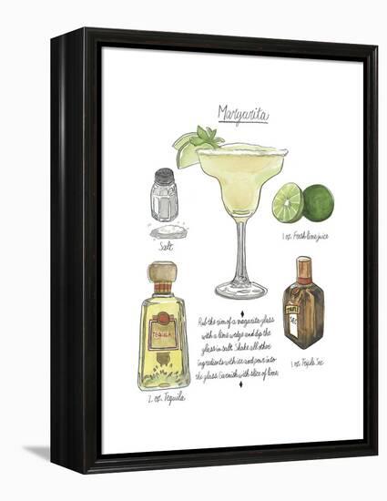 Classic Cocktail - Margarita-Naomi McCavitt-Framed Stretched Canvas