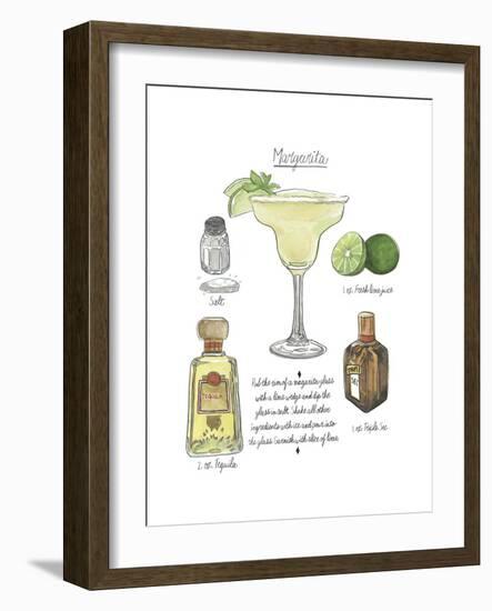 Classic Cocktail - Margarita-Naomi McCavitt-Framed Art Print