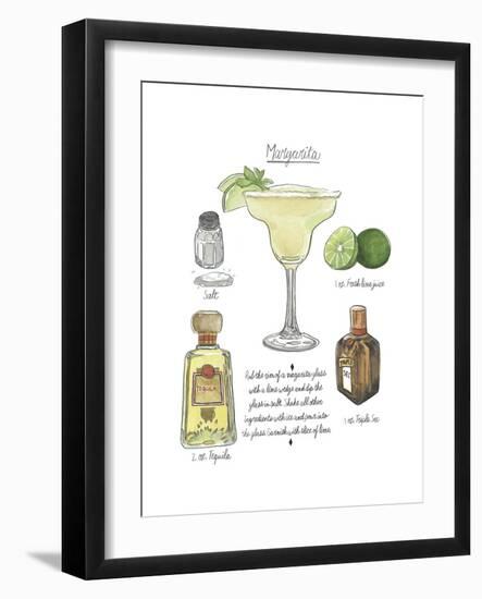 Classic Cocktail - Margarita-Naomi McCavitt-Framed Art Print