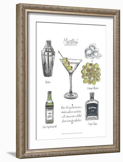 Classic Cocktail - Martini-Naomi McCavitt-Framed Art Print