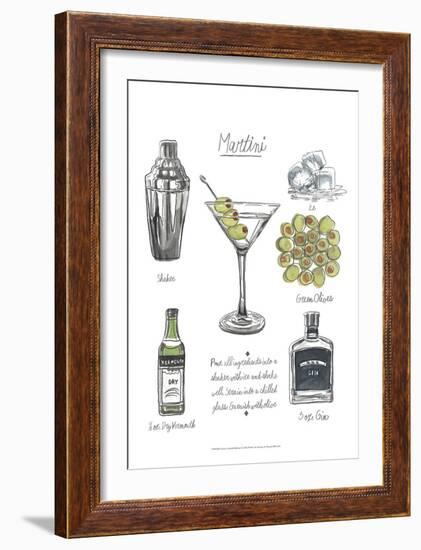 Classic Cocktail - Martini-Naomi McCavitt-Framed Art Print