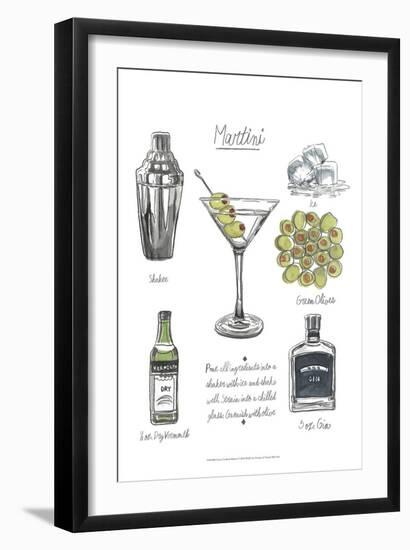 Classic Cocktail - Martini-Naomi McCavitt-Framed Art Print