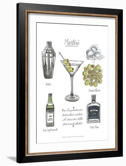 Classic Cocktail - Martini-Naomi McCavitt-Framed Art Print