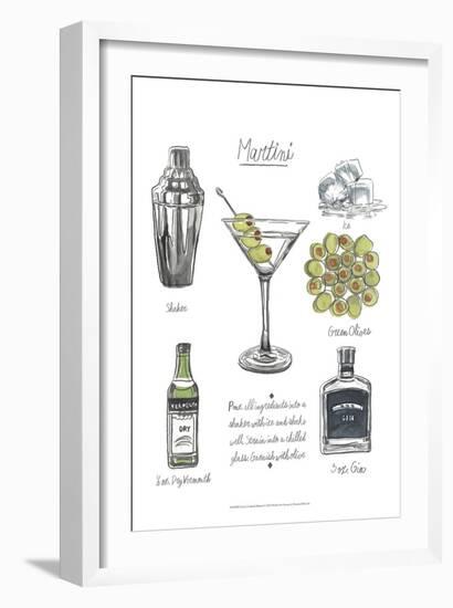 Classic Cocktail - Martini-Naomi McCavitt-Framed Art Print