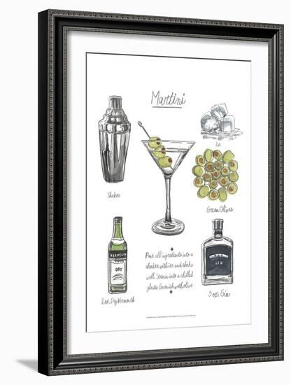 Classic Cocktail - Martini-Naomi McCavitt-Framed Art Print