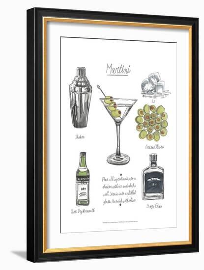 Classic Cocktail - Martini-Naomi McCavitt-Framed Art Print