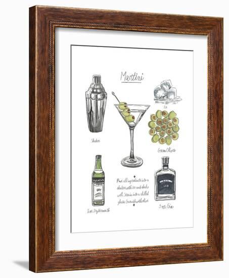 Classic Cocktail - Martini-Naomi McCavitt-Framed Art Print