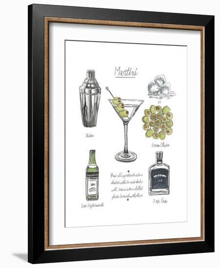 Classic Cocktail - Martini-Naomi McCavitt-Framed Art Print