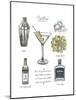 Classic Cocktail - Martini-Naomi McCavitt-Mounted Art Print