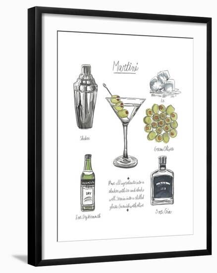 Classic Cocktail - Martini-Naomi McCavitt-Framed Art Print