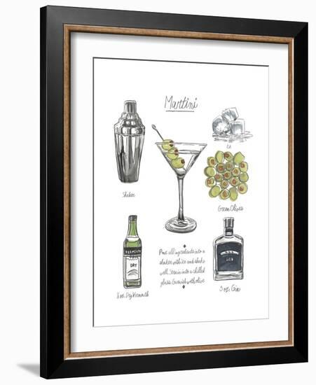 Classic Cocktail - Martini-Naomi McCavitt-Framed Premium Giclee Print