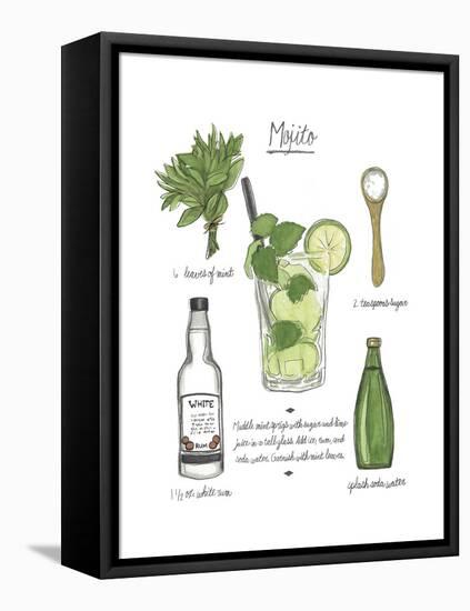 Classic Cocktail - Mojito-Naomi McCavitt-Framed Stretched Canvas