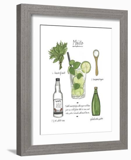 Classic Cocktail - Mojito-Naomi McCavitt-Framed Art Print