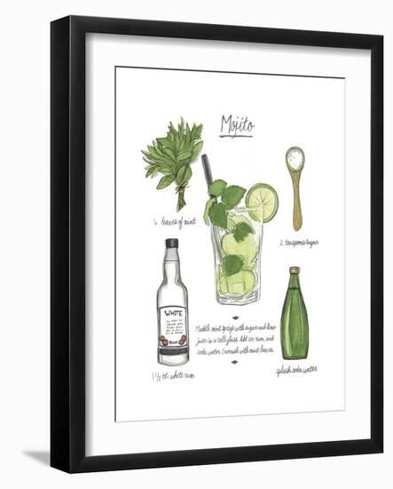 Classic Cocktail - Mojito-Naomi McCavitt-Framed Art Print