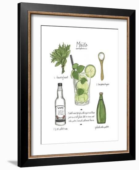 Classic Cocktail - Mojito-Naomi McCavitt-Framed Art Print