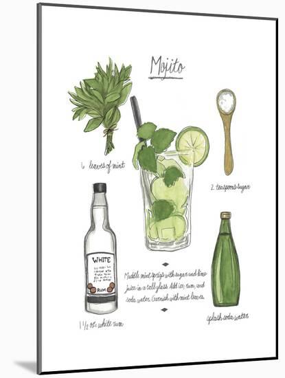 Classic Cocktail - Mojito-Naomi McCavitt-Mounted Art Print