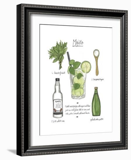 Classic Cocktail - Mojito-Naomi McCavitt-Framed Art Print