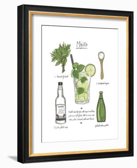 Classic Cocktail - Mojito-Naomi McCavitt-Framed Art Print