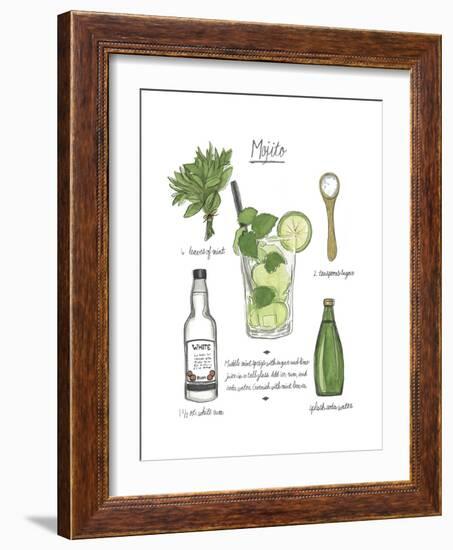 Classic Cocktail - Mojito-Naomi McCavitt-Framed Premium Giclee Print