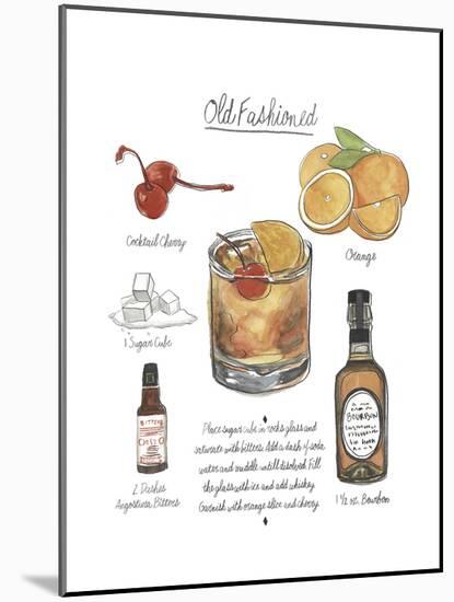 Classic Cocktail - Old Fashioned-Naomi McCavitt-Mounted Art Print